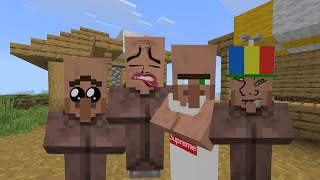Cursed Meme villagers Face addon in Minecraft PE