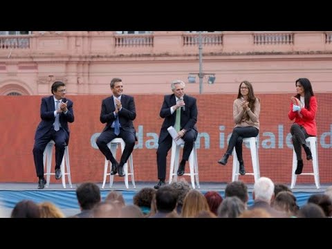 El presidente Alberto Fernández presentó el proyecto de ley “Cuidar en Igualdad”