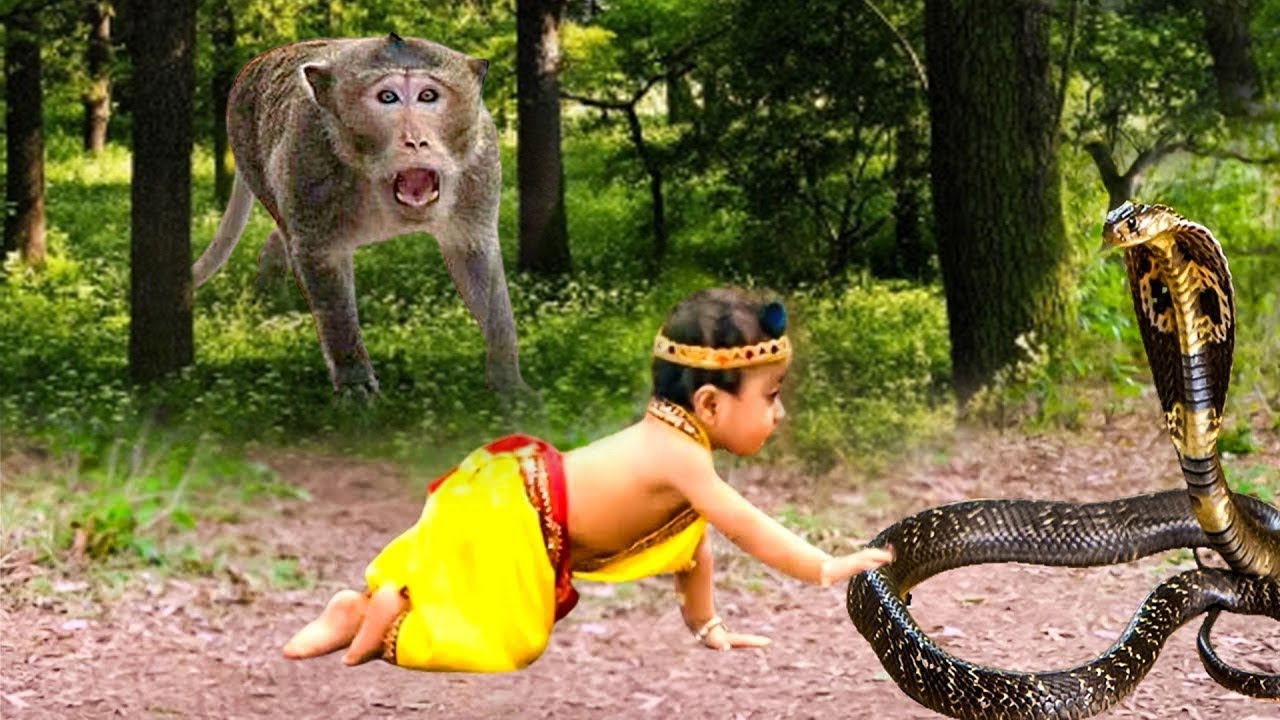 कान्हा के लिए बंदर ने दांव पर लगाई अपनी जान! - YASHOMATI MAIYYA KE NANDLAL | Radha Krishna