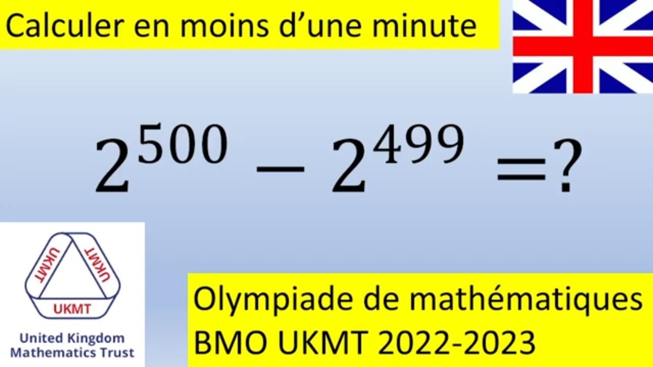 Une question vraiment facile d'olympiade à effectuer en moins d'une minute!!