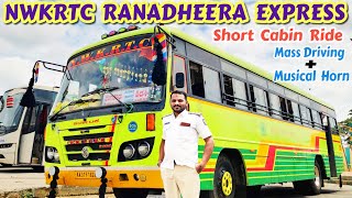 RANADHEERA EXPRESS Mass Driving 🔥Short Cabin Ride | Overtakings #bus #ksrtc #volvo #viral #nwkrtc