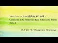 【フルート用カラオケ】2本のフルートのための協奏曲／D.チマローザ
