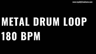 Metal Drum Loop 180 BPM - Jam Track / Practice Tool