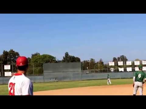 Chris Cully ropes a double off of the wall.