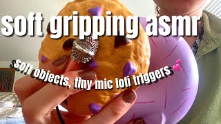 gripping & grasping soft objects, tiny mic, lofi ASMR (long version) no mid rolls~watch to sleep 😴
