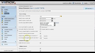 Basic Settings for Phone Terminal Extension Setup in VoipNow