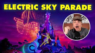 REACTION: Disney's NEW Electric Sky Parade DRONE SHOW