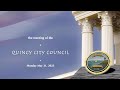 Quincy City Council: May 31, 2023