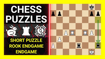 Chess Puzzles to Practice. Themes: Short puzzle, Rook endgame, Endgame. Learn Chess