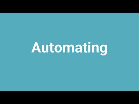 'Automating' Meaning and Pronunciation