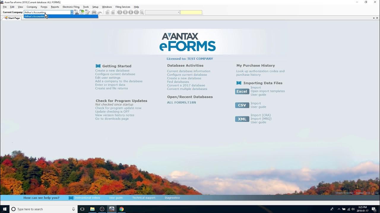 Video 7 Creating T4, T4A, T5 tax slips for printing and electronic