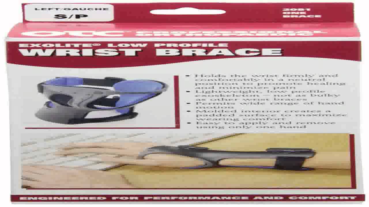 OTC EXOLITE Low profile Wrist Brace Right Medium YouTube