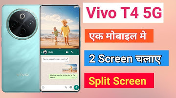 Vivo T4 5G Split Screen Enable Kaise Kare | How To Use Dual Screen Vivo T4 5G