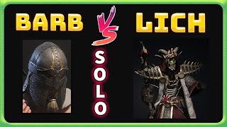 Solo Lich VS Barbarian | Solo Mastery Challenge | Dark and Darker