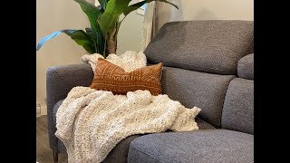 HOW TO - KNIT A HURDLE STITCH THROW - EASY FOR BEGINNER KNITTERS