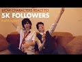 [MULTIFANDOM] How characters react to: 5K followers (eng &amp; fr subs)