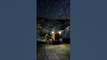 Night Shift Giants: Heavy Machinery in the Mine 🌌