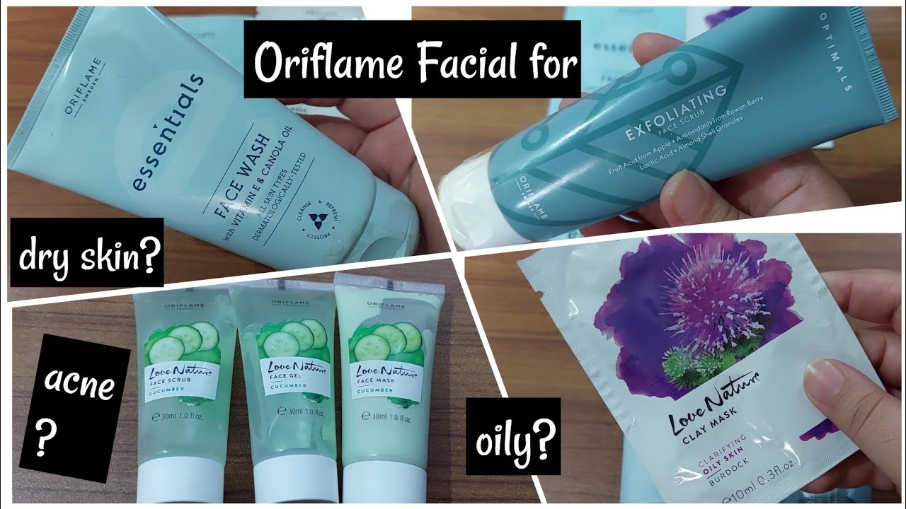 oriflame Facials Review for oily &dry skin love nature&essentials YouTube