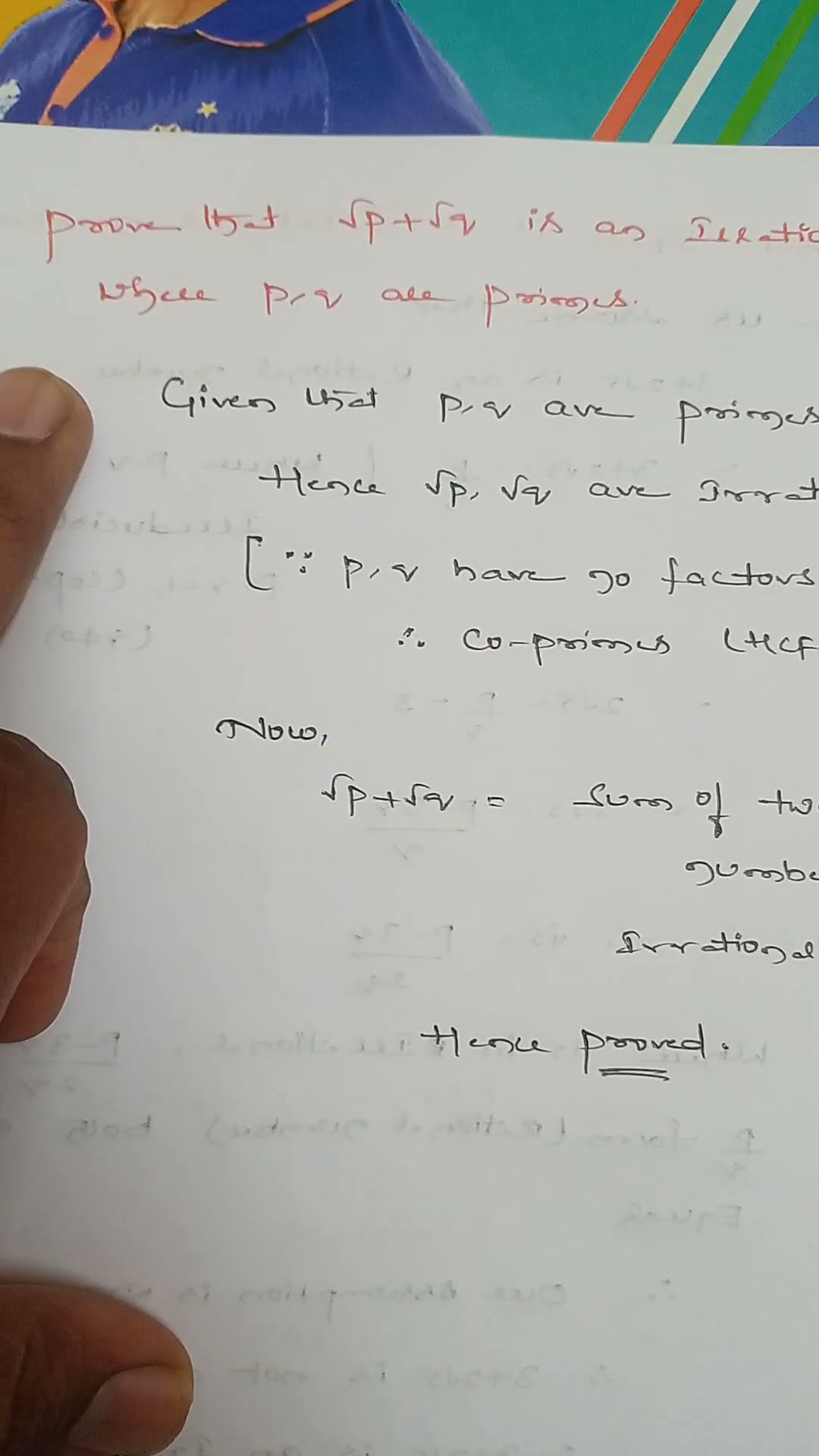 Real numbers class x finding p q is an irrational tutorials 