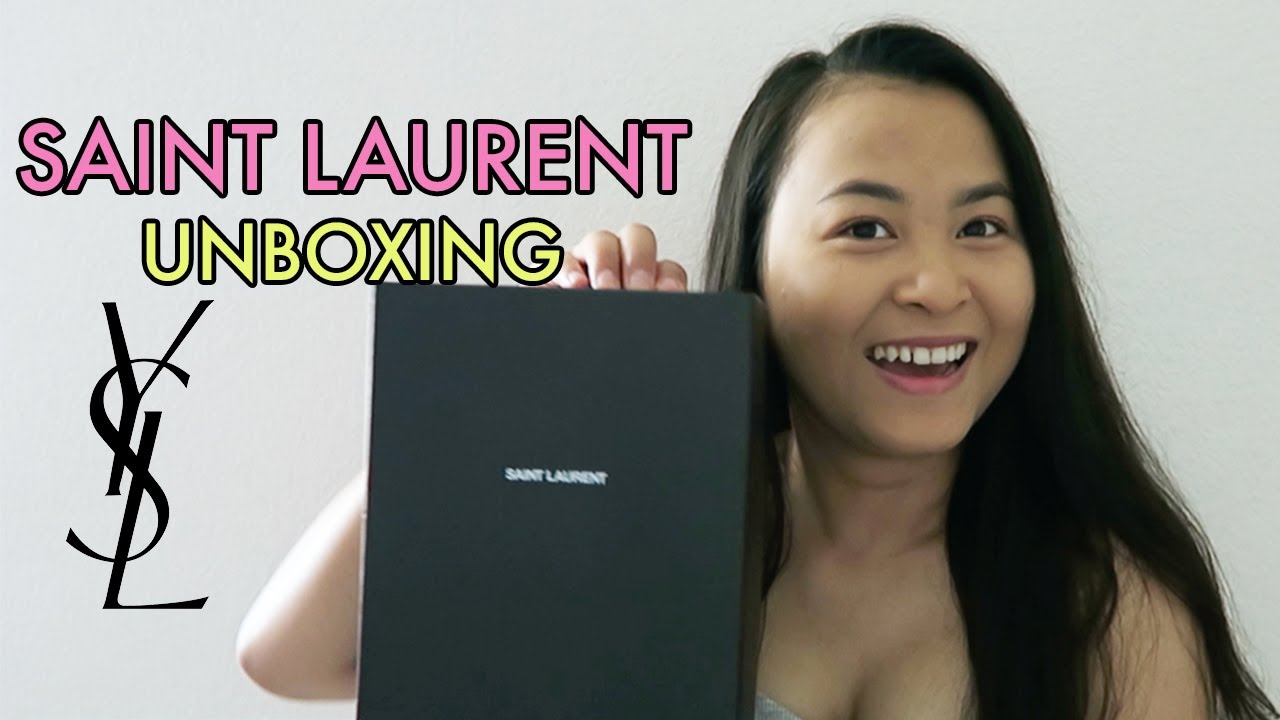 Saint Laurent Unboxing  PUFFER SMALL POUCH 