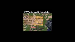 Pov:video faker#gaming #minecraft #minecraftbedrockediton #minecraftshorts 