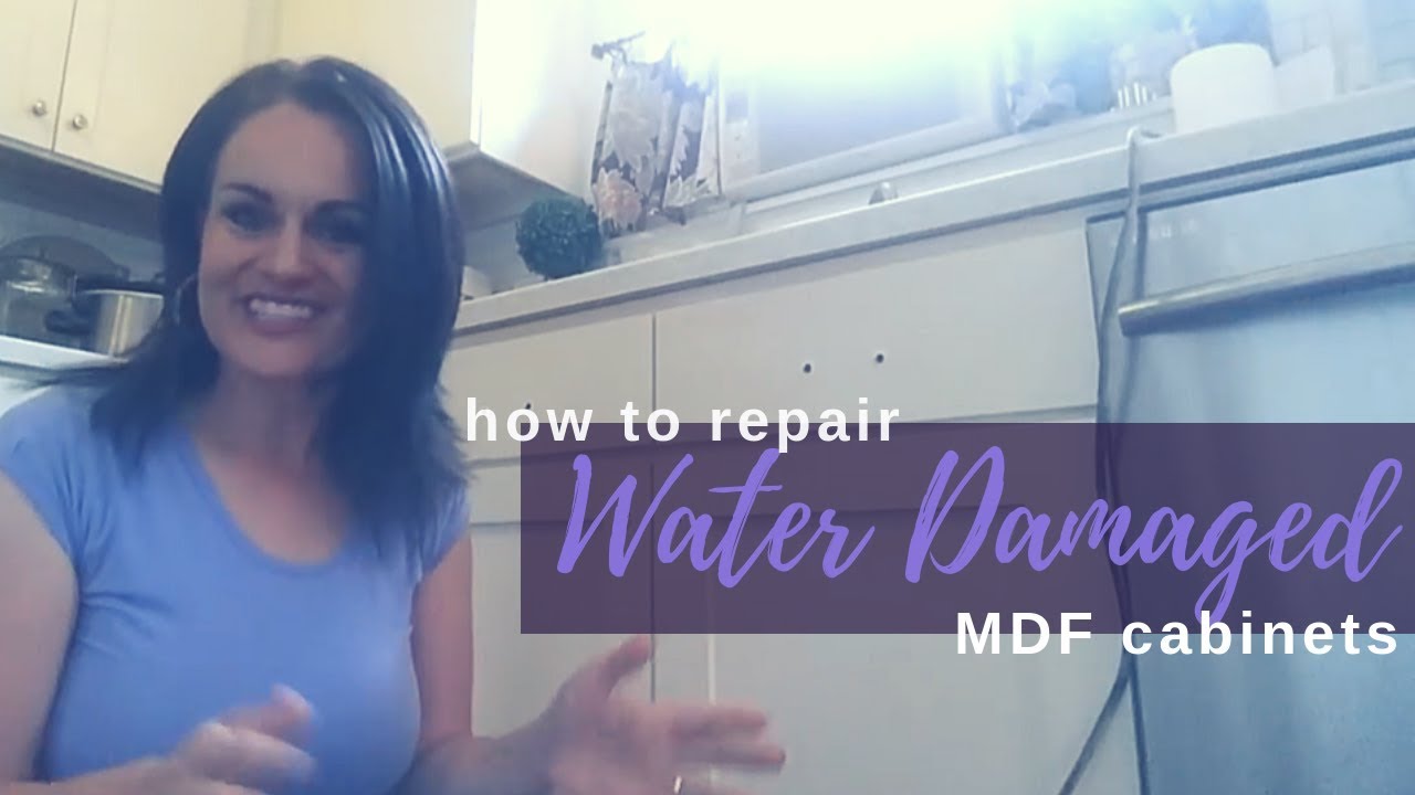 How To Repair Water Damaged Mdf Cabinets Youtube