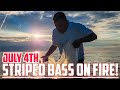 STRIPED BASS Fishing On Fire | Karen Ann Charters