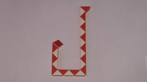 Make a Alphabet J with Snake Cube