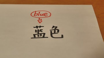 how to write blue  in Chinese【one minute one Chinese word】