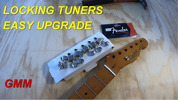 How to install locking tuners on Telecaster squier fender. Easy simple tools. Anyone can do it.