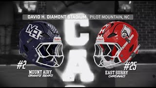 Battle for the Northwest 3A/4A Conference Championship: #2 Mount Airy vs #25 East Surry