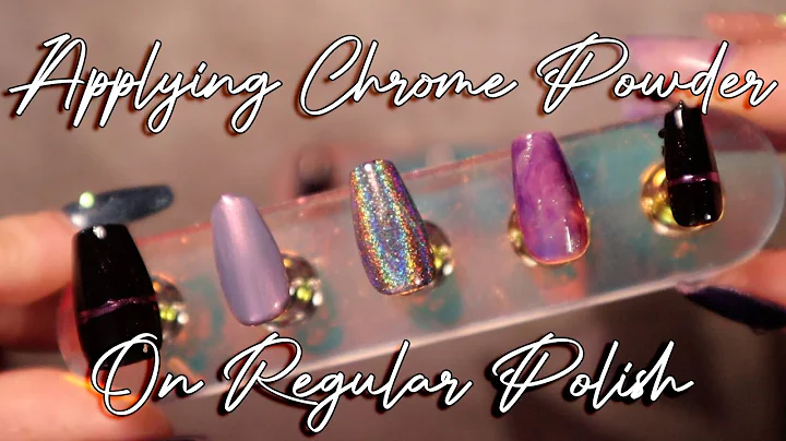 Applying Chrome Powder on Regular Nail Polish | Bree Marie Beauty