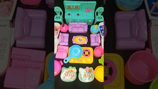 Satisfying with unboxing and review Miniature kitchen set toys #toys #viral #pinkkitchenset
