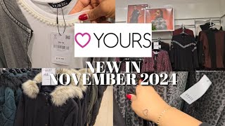 LET'S TAKE A LOOK AND SEE WHAT'S NEW IN YOURS CLOTHING THIS NOVEMBER 2024