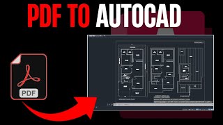 How To Convert Pdf In Autocad In 90 Seconds | Import Pdf In To Autocad | Architecture Lab