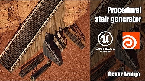 Procedural stairs generator - Houdini + Unreal Engine