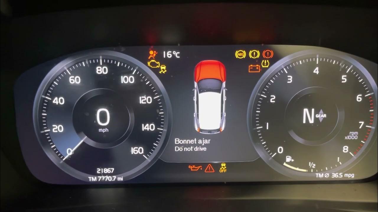 Volvo XC40 Oil level check How to check the oil in a Volvo XC40 with