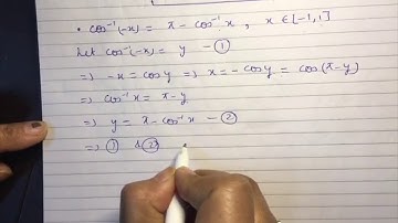XII-INVERSE TRIGONOMETRIC FUNCTIONS (ITF) : (Video-8.2)