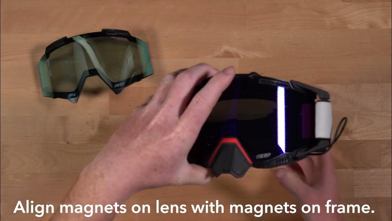 509 Sinister X7 Ignite S1 Goggle How To Change Lens YouTube