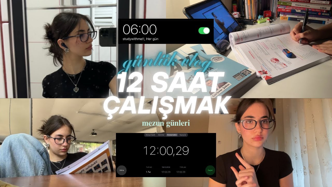 YKS25 | 12 saat ders çalıştım!! sona geldık.. sıkıntı kardes ya