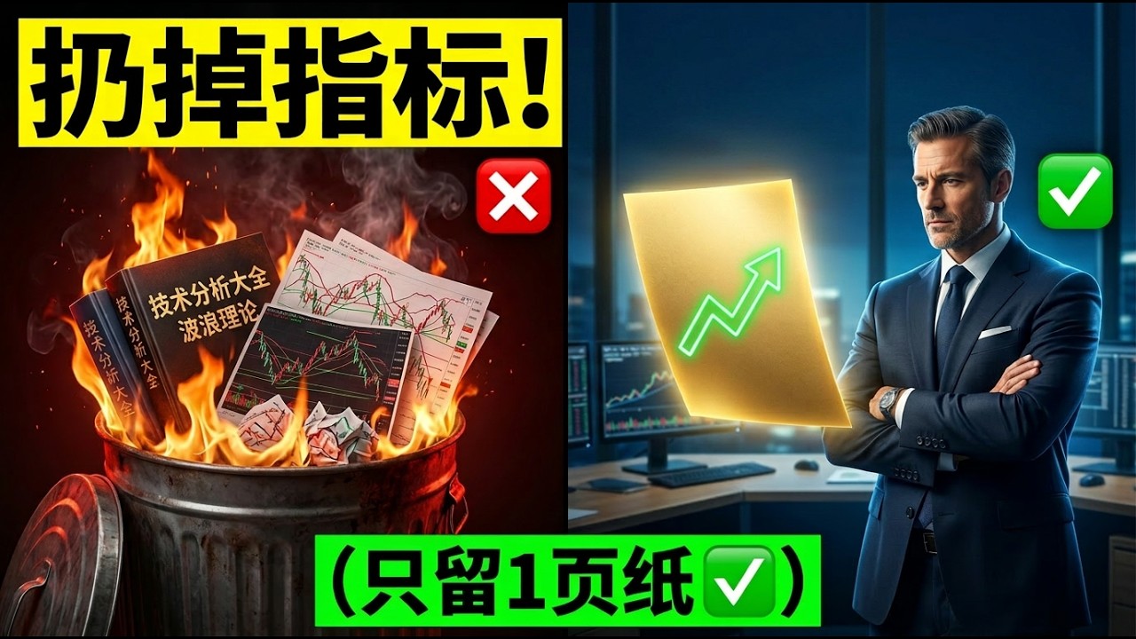 花了10年，把11页交易系统删到只剩1页！戳破股市最大的谎言，这套“入点定生死”的系统逻辑价值百万。