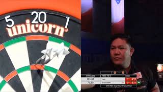 9 DARTER FROM NOEL MALICDEM ON PDC ASIA TOUR 2018 - AWESOME MOMENT - NINE DARTER