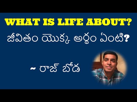 జీవితం యొక్క అర్థం ఏంటి? || WHAT IS LIFE ABOUT?