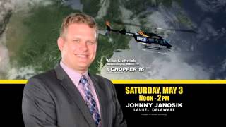 WBOC Chopper 16 at Johnny Janosik Yard Sale