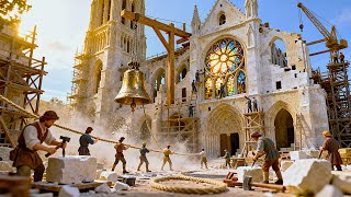 Miniature History Construction Building Notre-Dame De Paris In A Tiny World