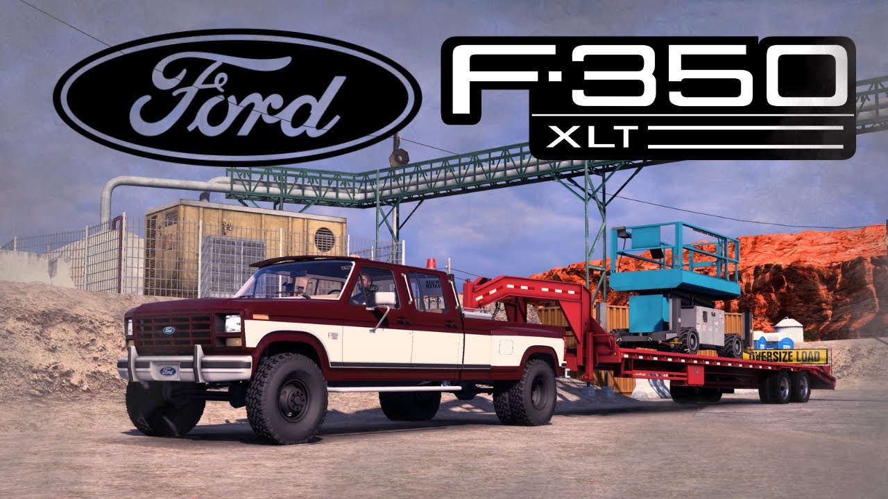[ ETS2 / ATS / 1.57 ] FORD F350 1986 + Gooseneck trailer By Jon Ruda ...