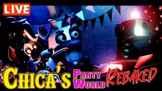 We Play This FNAF Game with a Unique and Cool Style! - Chica's Party World Rebaked