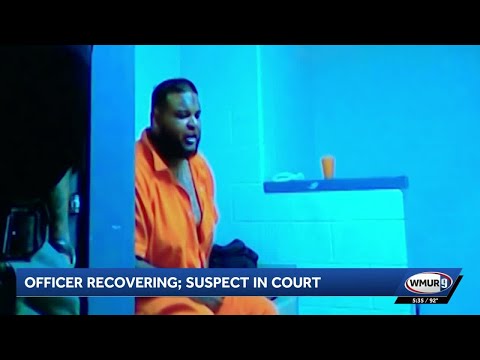 Suspect in dragging of police officer yells at judge during arraignment