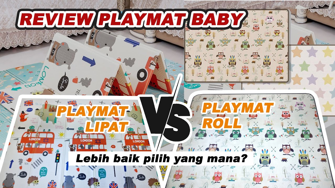 REVIEW PLAYMAT BABY BRIGHT CROWN KARPET BAYI PLAYMAT LIPAT VS