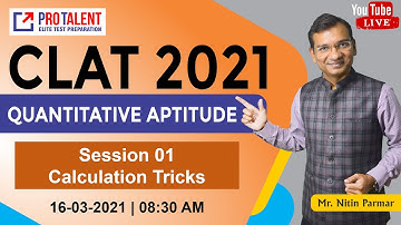 Calculation Tricks for CLAT 2021 I CRASH COURSE I QT S01